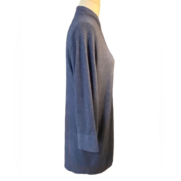 claudel Full-Zip Robe w/ Pockets Gray/blue XL - Picture 3 of 6